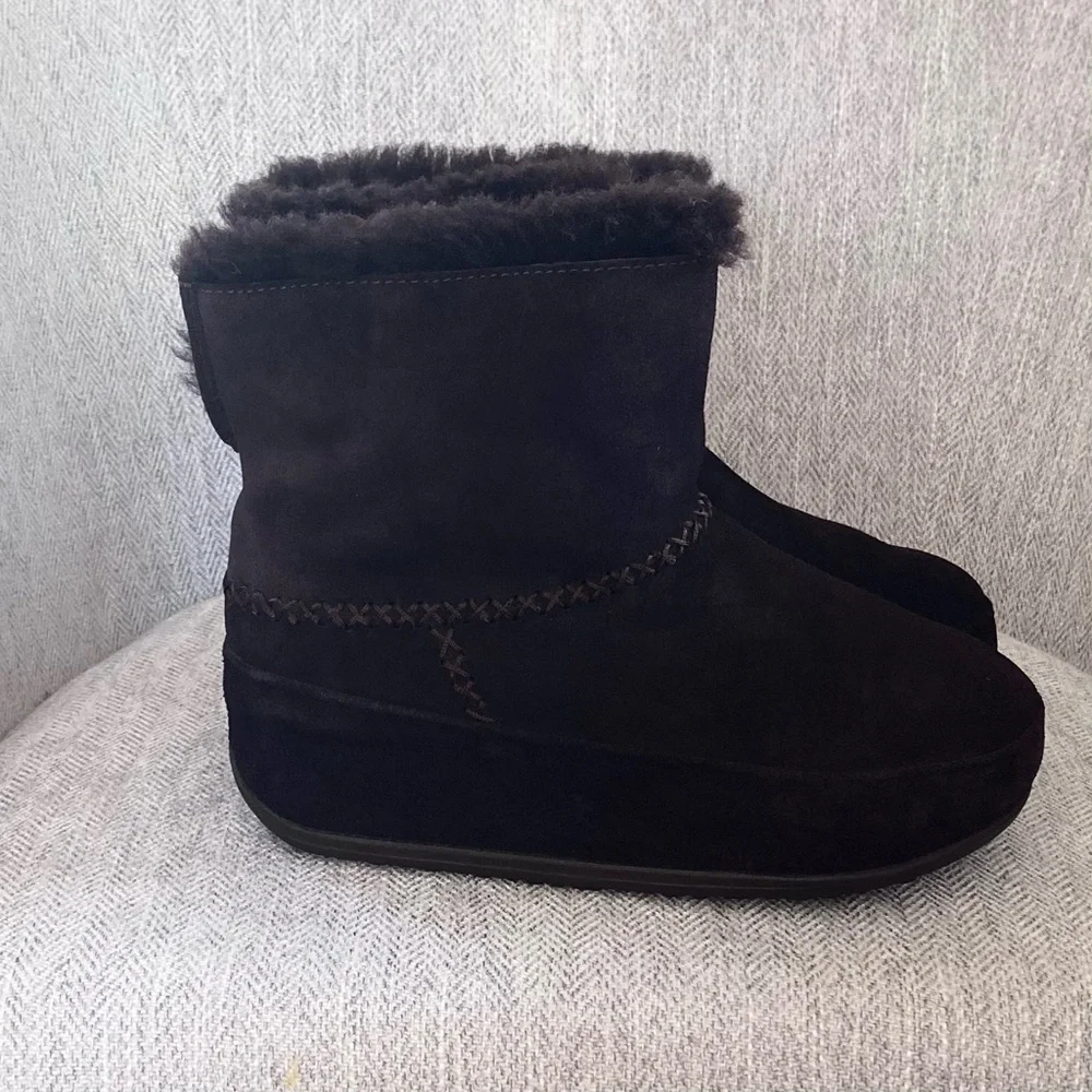 Fitflop Sherling Wedge Winter Boots
